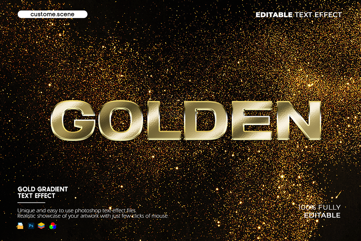 Gold Text Effect Bundle