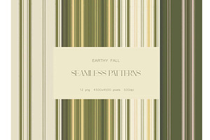 Fall Ticking Stripe & Plaid Patterns, a Pattern Graphic by NatalieArtsDenysenko