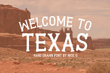 Welcome To Texas Font