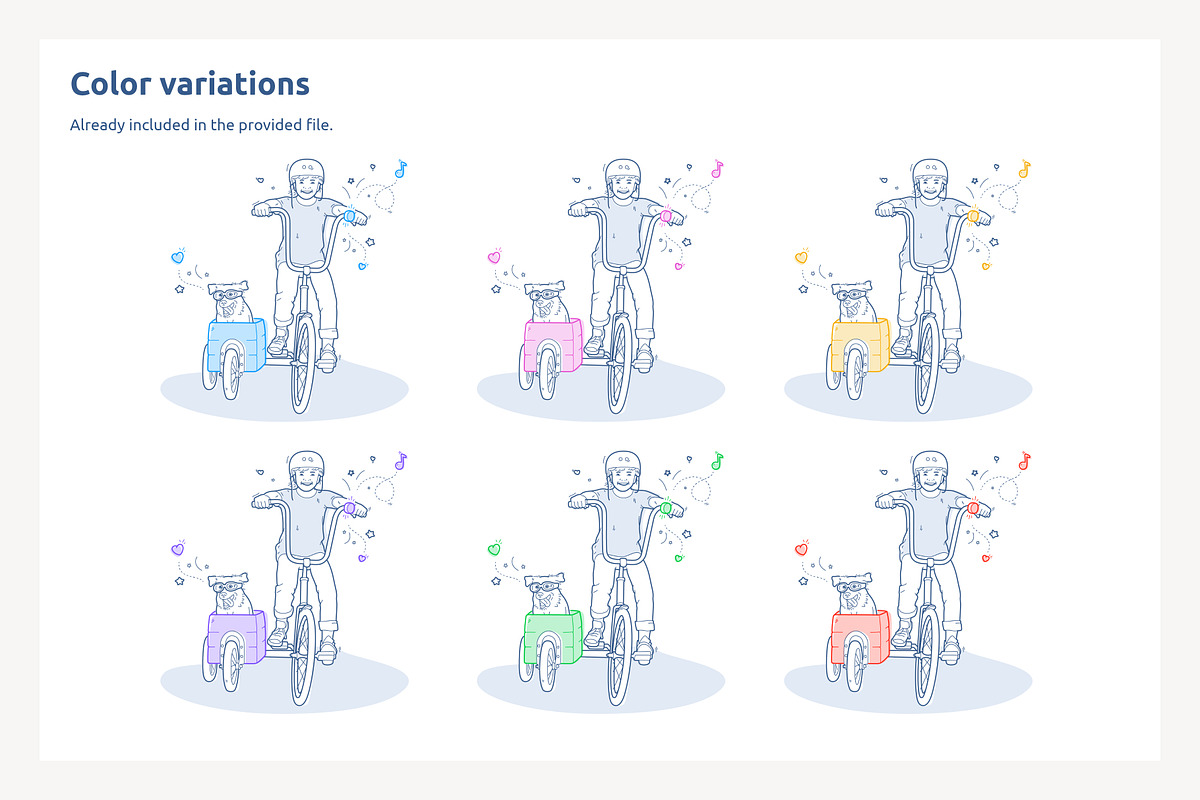 Kid and Dog with Goggles on Bicycle, a Graphic by PixelBender (Photo 2 of 5)