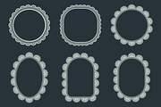 Doily Lace Frame Bundle, a Decorative Illustration by Kusumaillustration (Thumbnail 8 of 19)
