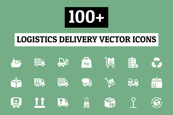 100+ Logistics Delivery Vector Icons preview 5