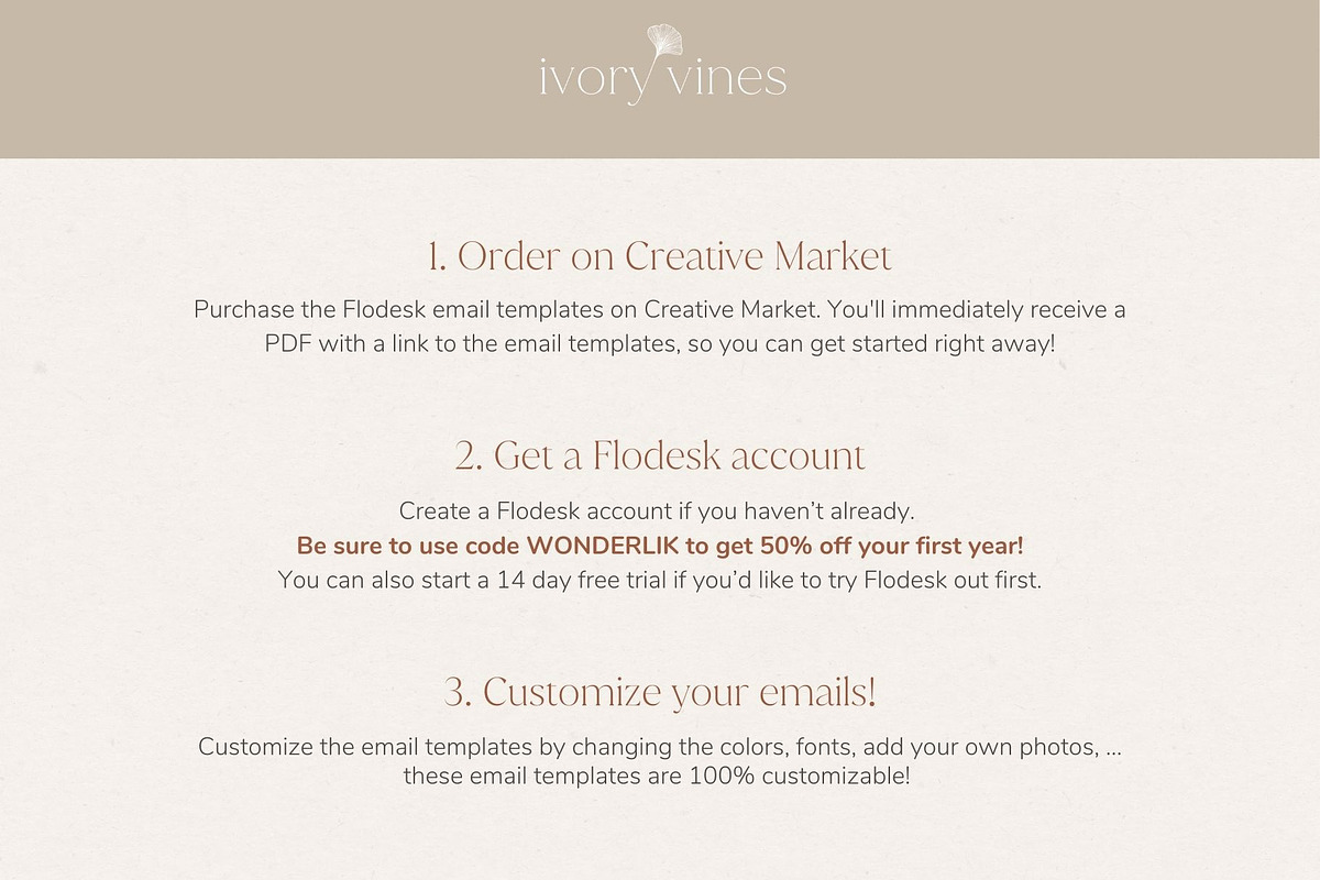 Photographer Flodesk Email Templates, an Email Template by Wonderlik Webdesign (Photo 8 of 9)