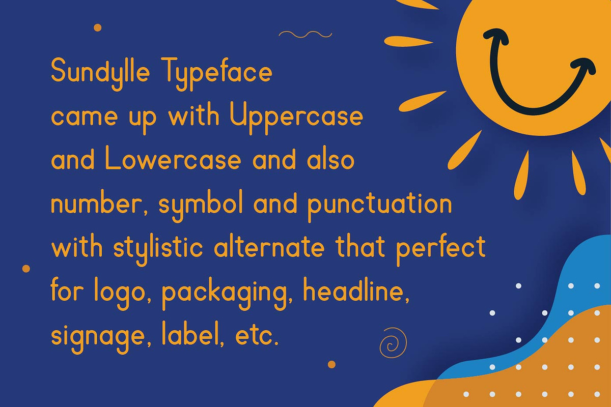 Sundylle - Fun Round Typeface preview 2