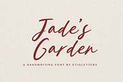 Jade’s Garden Handwriting, a Handwritten Font by etigletters (Thumbnail 1 of 7)