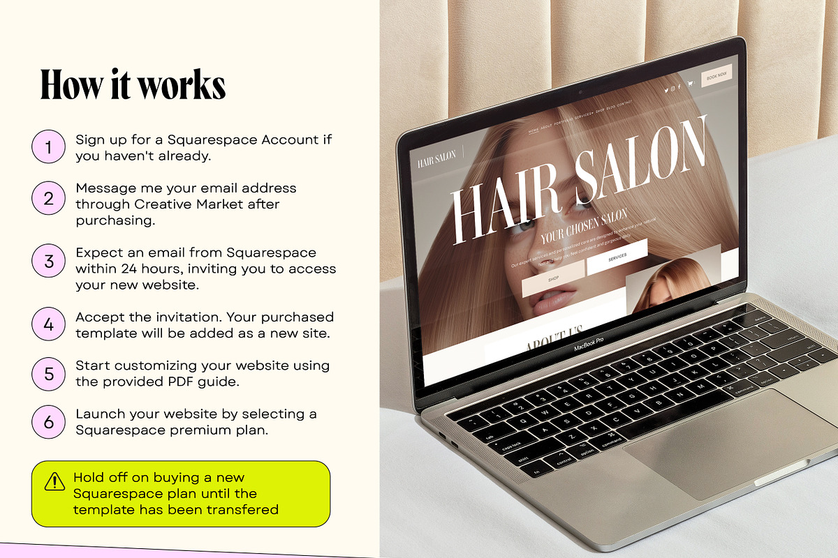 Hairdresser Stylist Website Template, a Templates & Theme by Template Twist Shop (Photo 4 of 10)