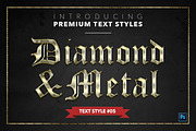 Diamond & Metal #1 - 15 Text Styles, a Layer Style Add-On by Jonas Stensgaard (Thumbnail 6 of 18)