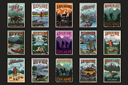 45 Retro Camping posters, a Brochure Template by DGIM studio (Thumbnail 4 of 6)
