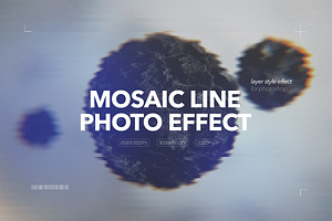 Mosaic Line Photo Effect, a Layer Style Add-On by Milka