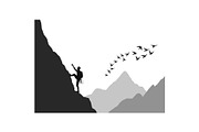 Rock Climbing Silhouette Bundle, an Object Graphic by Designs_River (Thumbnail 8 of 16)