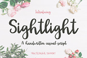 Sightlight Script, a Script Font by Mastilo Designs (Thumbnail 1 of 8)