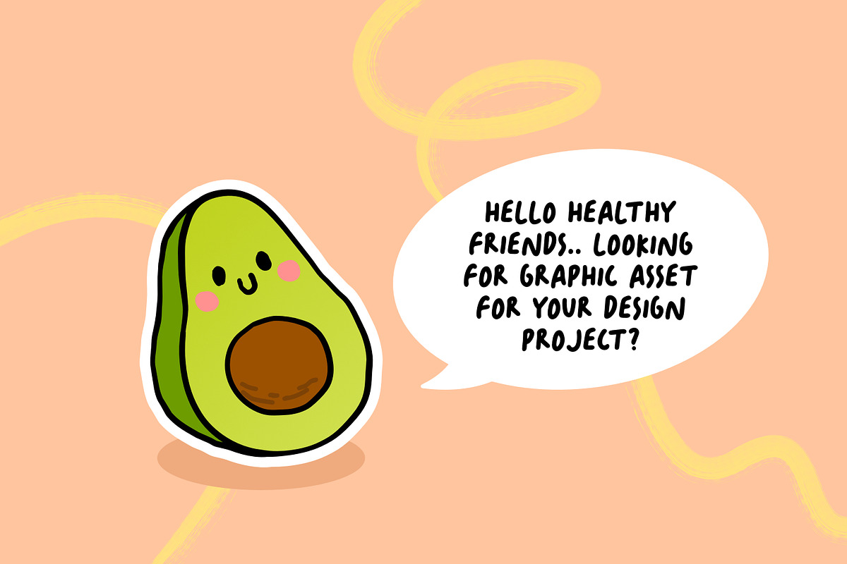 Healthy Friends Character, a Food Illustration by Cruizy & Co (Photo 2 of 6)