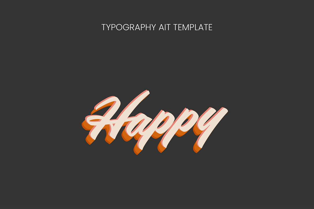 Vintage Script 3D Text Effect preview 3