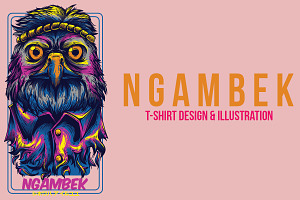 Ngambek Front Head Illustration