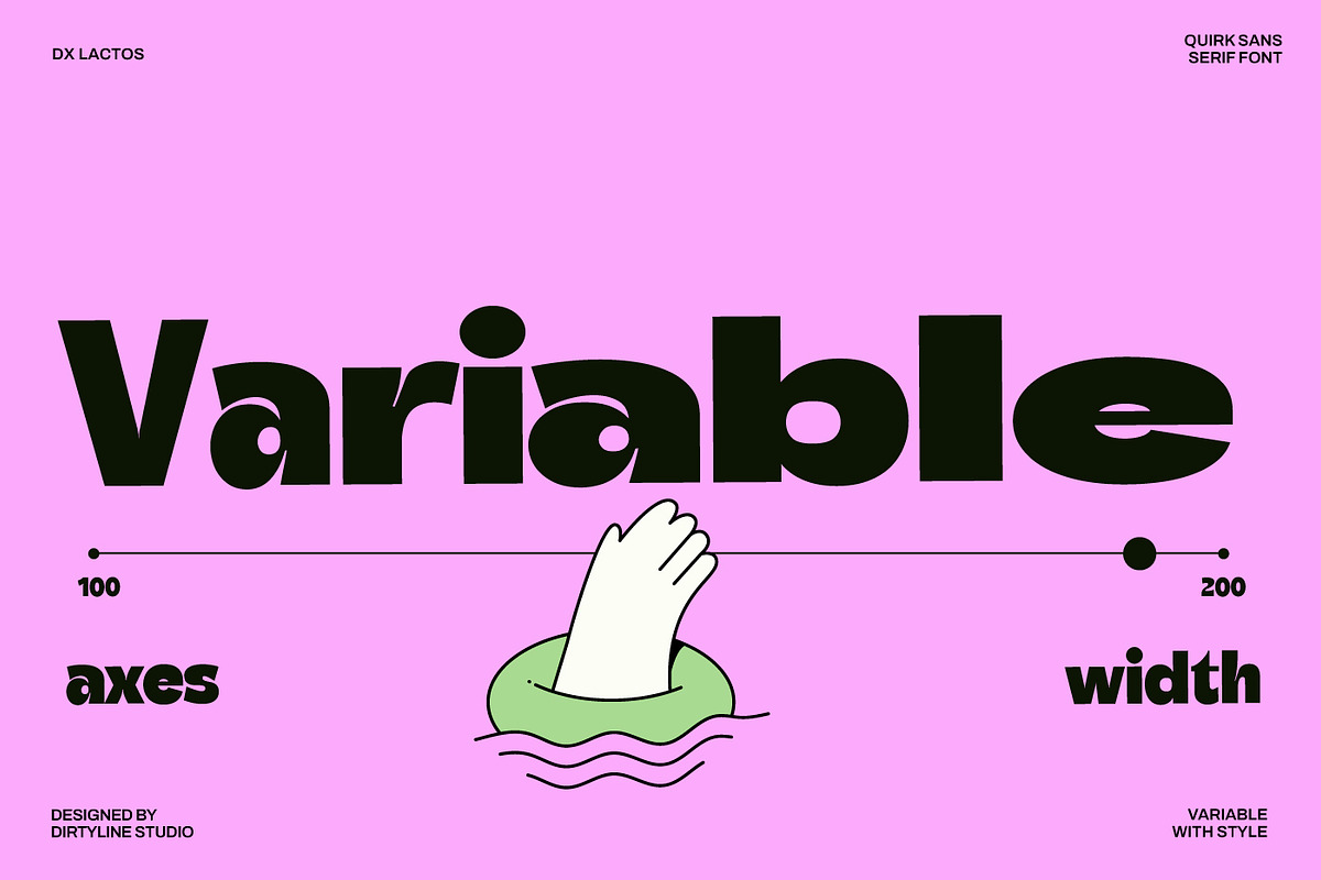 Dx Lactos - Quirk Font Variable, a Sans Serif Font by Dirtyline Studio (Photo 6 of 17)