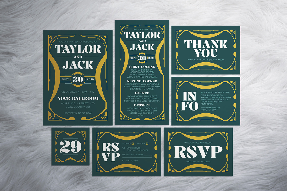 Vintage Wedding Invitation Suite, an Invitation Template by The Good Store (Photo 1 of 4)