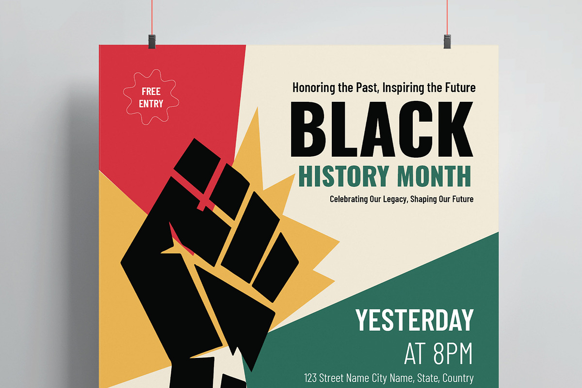 Black History Month event, a Flyer Template by MightyDesign (Photo 2 of 8)