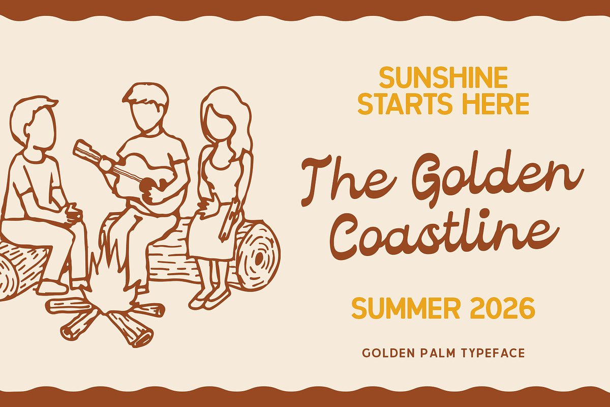 Golden Palms - Vintage Font Duo, a Sans Serif Font by Pixesia Studio (Photo 4 of 10)