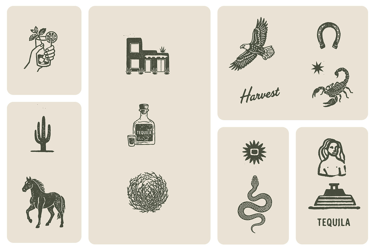 Agave & Tequila Vintage Vectors, an Object Graphic by Craftrick (Photo 6 of 9)