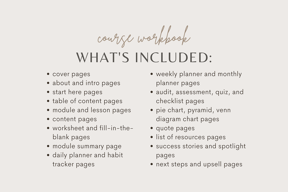 Canva Course Workbook Template, a Magazine Template by molly ho studio (Photo 2 of 8)
