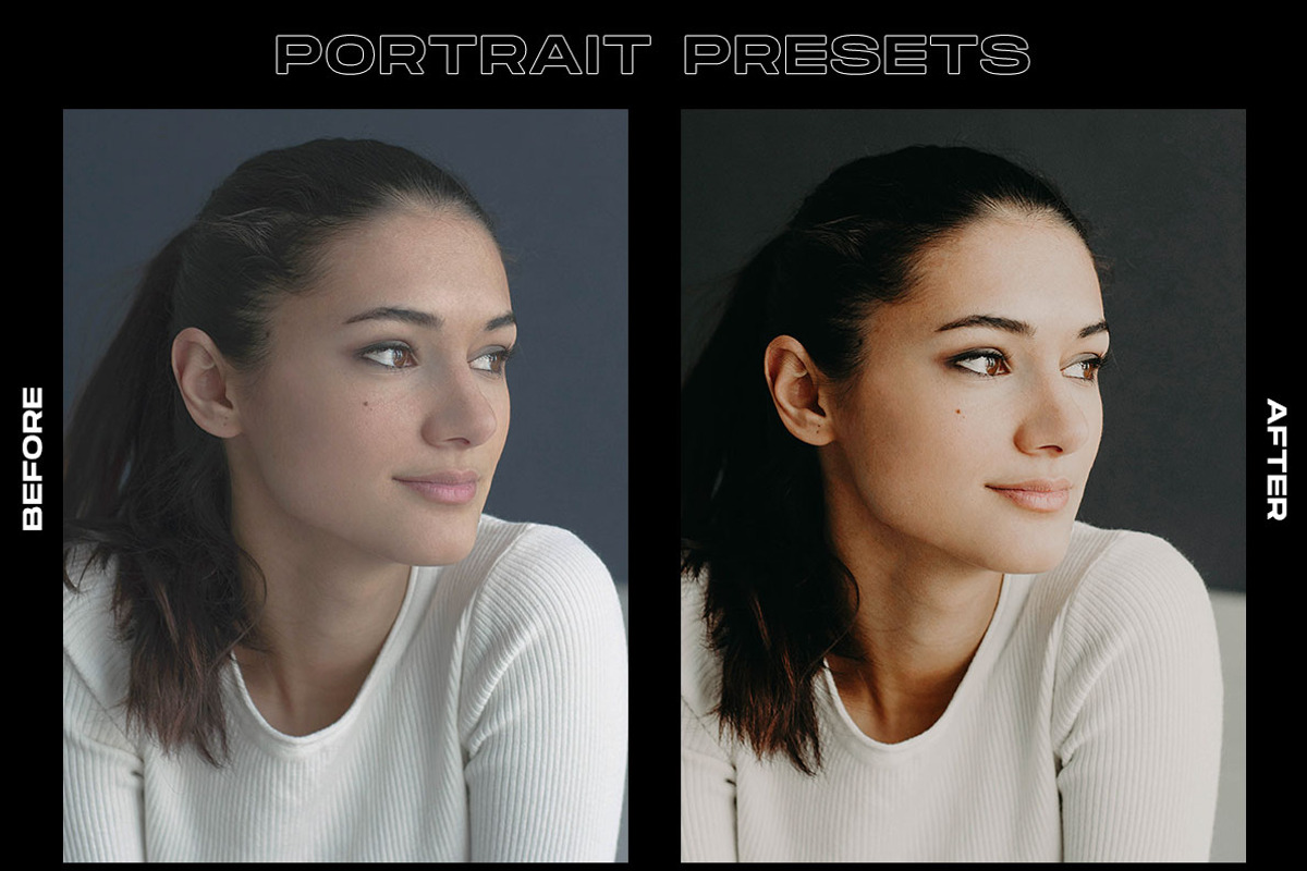 80 Portrait Lightroom Presets Bundle, an Action Add-On by CreativePresets.com (Photo 4 of 12)