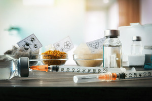 Tools for vaccinating against mites in a hospital ward, a Health & Medical Photo by Davizro's Market