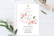 Christening Invitation Template, an Invitation Template by DreamsClipArt (Thumbnail 4 of 4)