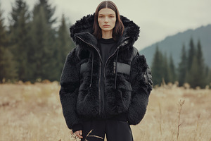 Unique bear paw jacket showcases, a Photo by Pavel_design