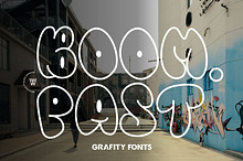 Boom Past Grafity Line Font