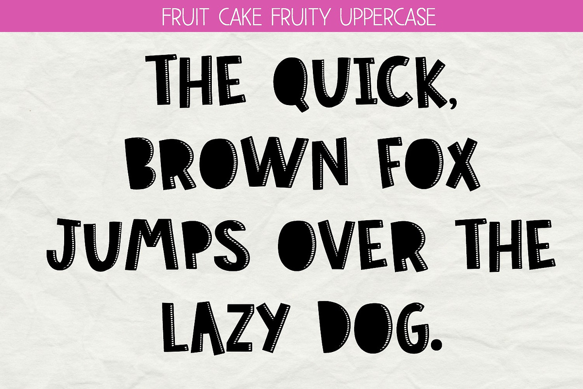 NEW! Fruit Cake Font preview 3