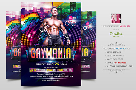Gay Mania Flyer | Poster