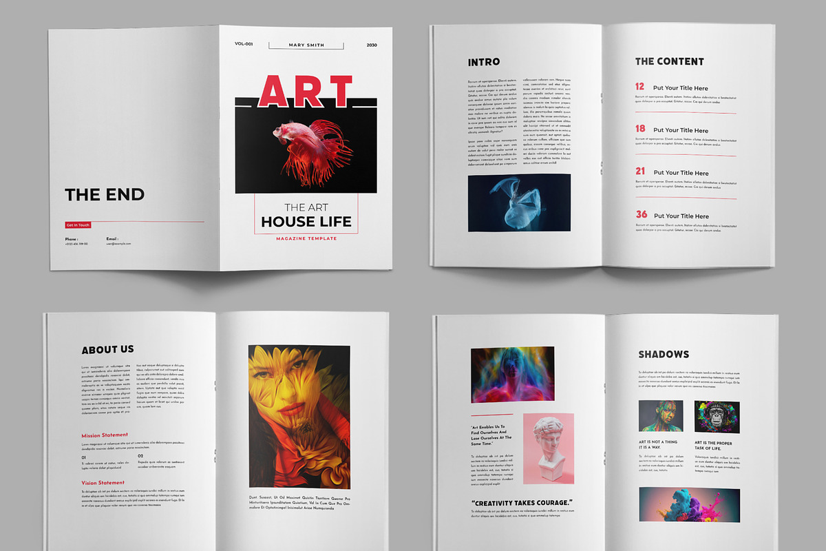 Art Magazine Design, a Magazine Template by ContestDesign (Photo 2 of 3)