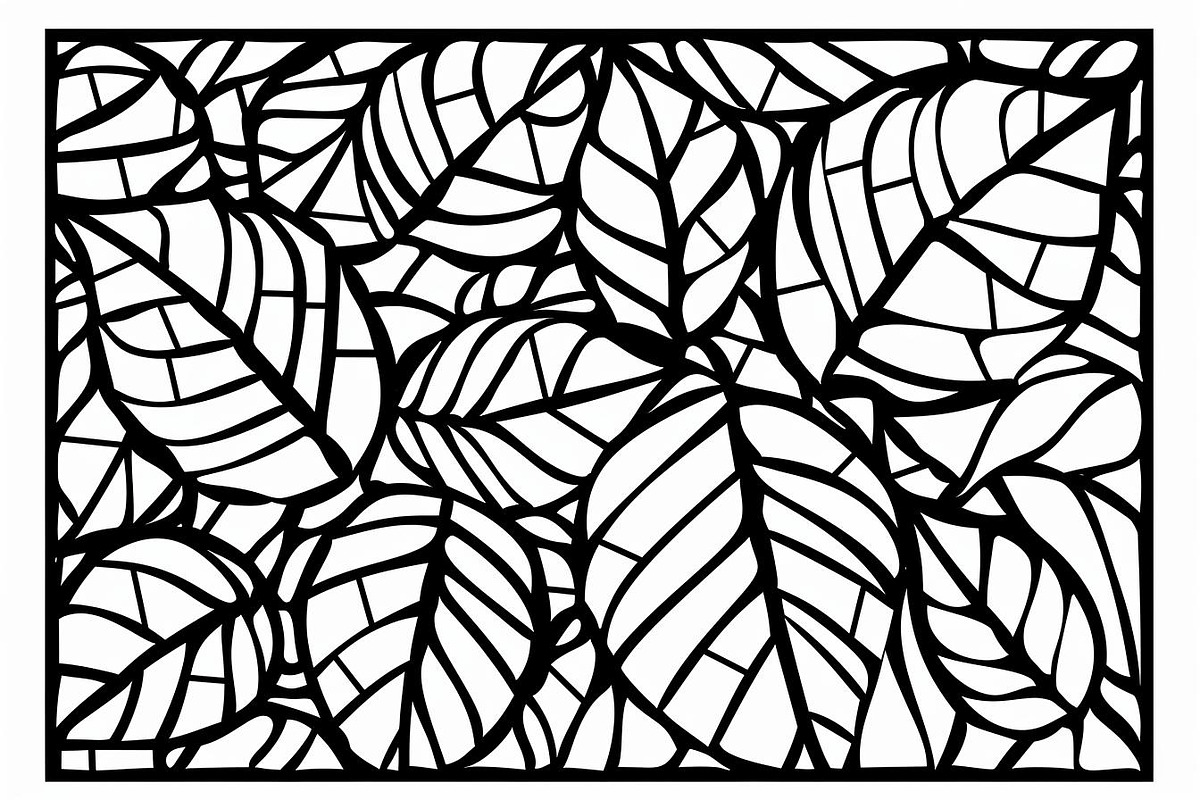 Intricate Botanical Leaf Pattern, an Illustration by Amazin_art (Photo 4 of 10)