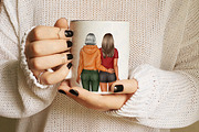 Best Friends Clipart, Soul Sisters, a Person Illustration by ArtedeCatrin (Thumbnail 8 of 10)