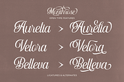 Monthrose - Modern Cursive Script, a Script Font by Pixesia Studio (Thumbnail 13 of 14)