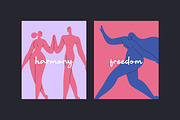 Abstract Matisse people set, cards, a Person Illustration by PaperTrident (Thumbnail 2 of 9)