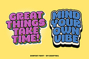 Dinfest Bold - Retro Font, a Sans Serif Font by Graptail (Thumbnail 5 of 8)