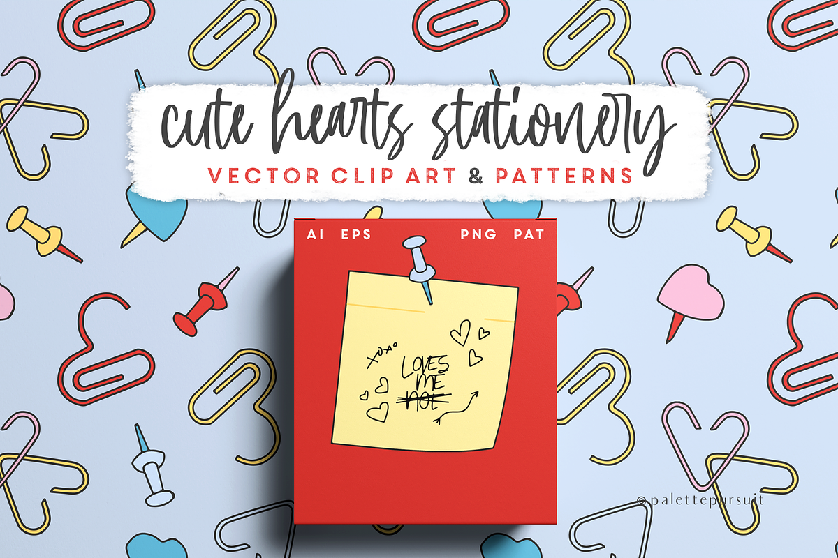 Vector Valentine clipart, patterns, a Pattern Graphic by Palette Pursuit (Photo 1 of 8)
