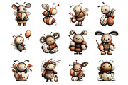 Whimsical Easter Bee Clipart, a Graphic by CitraGraphics (Thumbnail 2 of 4)