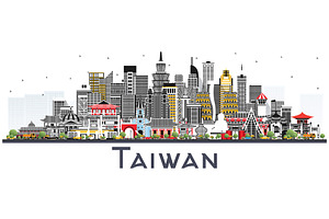 Taiwan City Skyline