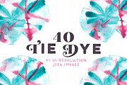 19 Tie Dye Photoshop Stamp Brushes, a Brush Add-On by CC CREATIVE CO (Thumbnail 1 of 10)