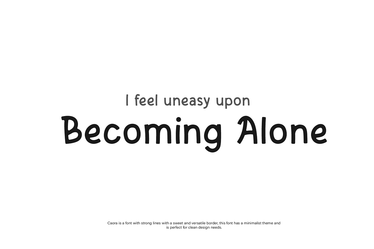 Caora Font, a Sans Serif Font by Phoenix Dungeon (Photo 2 of 9)