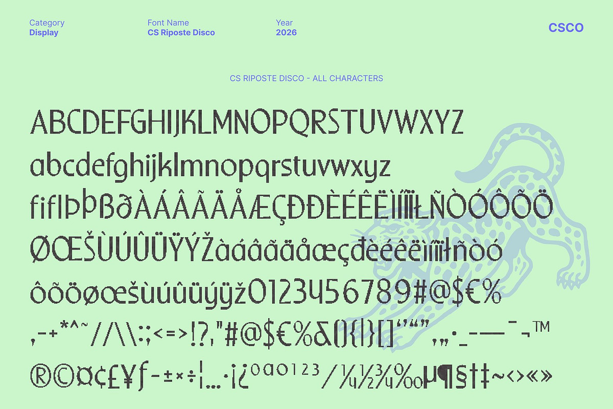 CS Riposte Disco, a Sans Serif Font by Craft Supply Co. (Photo 8 of 8)