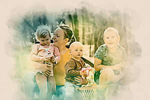 Family Photo Effect Template