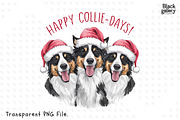 Watercolor Christmas Dog Puns Bundle, a Graphic by Clipart Bloom (Thumbnail 12 of 25)
