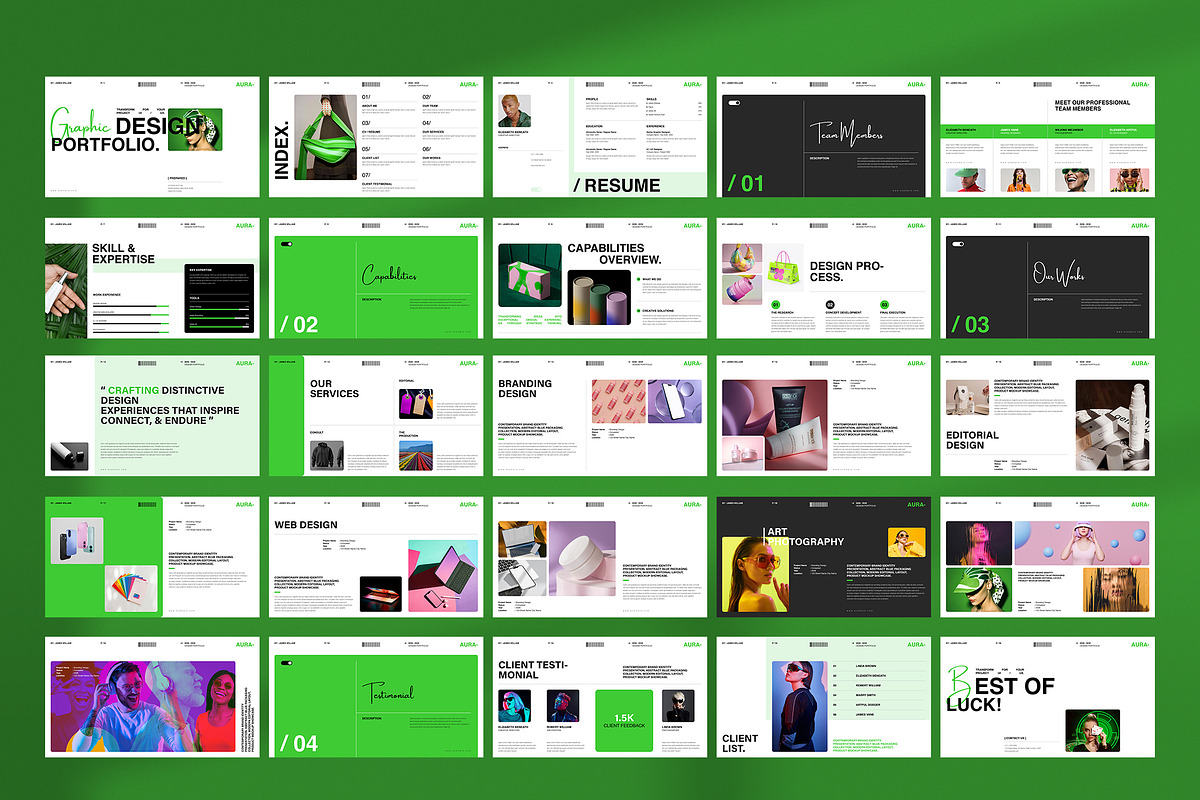 Minimal Design Portfolio Template, a Presentation Template by NorthPeak (Photo 13 of 13)