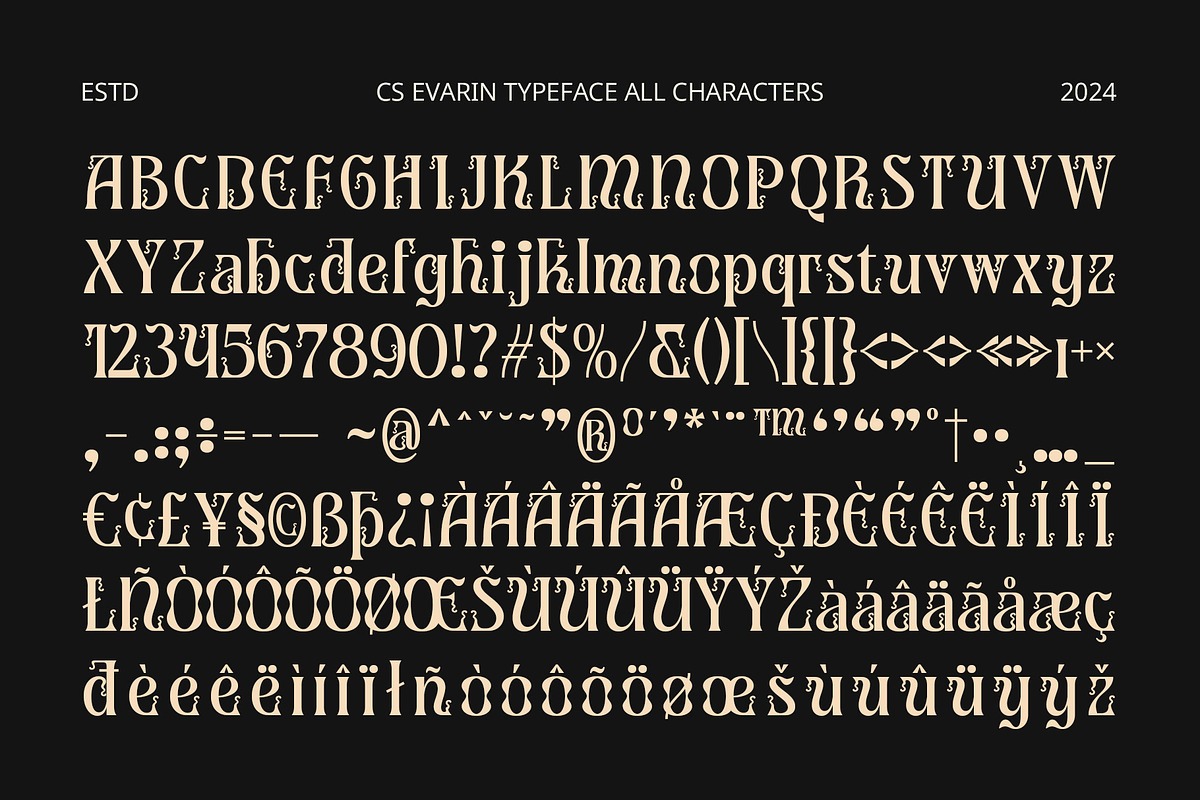 CS Evaris – Decorative Font, a Serif Font by Craft Supply Co. (Photo 8 of 8)