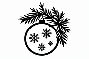 Christmas Ornament Laser Cut Bundle, a Graphic by Creativeshirt (Thumbnail 5 of 16)