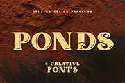 Ponds Typeface, a Serif Font by Cruzine (Thumbnail 2 of 7)