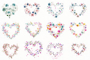 Spring Floral Hearts Frames Clipart, an Illustration by Designworld (Thumbnail 6 of 7)